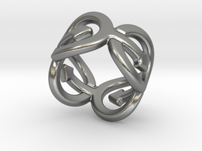 Coming Out Ring 25 – Italian Size 25 in Natural Silver