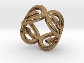 Coming Out Ring 25 – Italian Size 25 in Natural Brass