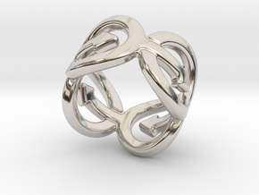 Coming Out Ring 25 – Italian Size 25 in Rhodium Plated Brass