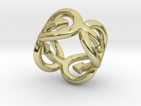 Coming Out Ring 26 – Italian Size 26 in 18k Gold Plated Brass