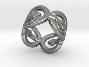 Coming Out Ring 27 – Italian Size 27 in Natural Silver