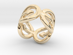 Coming Out Ring 27 – Italian Size 27 in 14K Yellow Gold
