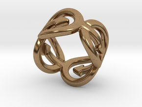 Coming Out Ring 28 – Italian Size 28 in Natural Brass