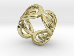Coming Out Ring 28 – Italian Size 28 in 18k Gold Plated Brass