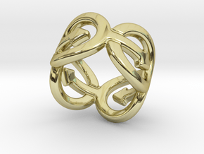 Coming Out Ring 29 – Italian Size 29 in 18k Gold Plated Brass