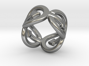 Coming Out Ring 30 – Italian Size 30 in Natural Silver