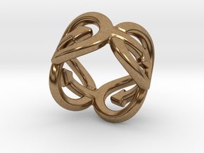 Coming Out Ring 30 – Italian Size 30 in Natural Brass