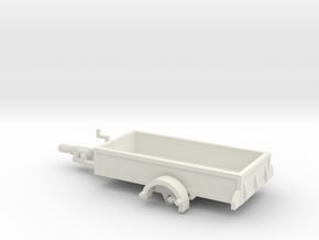 1056 Anhänger HO 1400 X 2950 in White Natural Versatile Plastic: 1:87 - HO