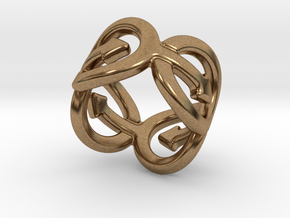 Coming Out Ring 31 – Italian Size 31 in Natural Brass