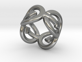 Coming Out Ring 32 – Italian Size 32 in Natural Silver