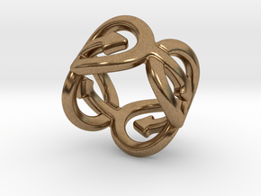 Coming Out Ring 33 – Italian Size 33 in Natural Brass