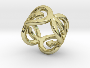Coming Out Ring 33 – Italian Size 33 in 18k Gold Plated Brass