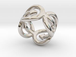 Coming Out Ring 33 – Italian Size 33 in Rhodium Plated Brass