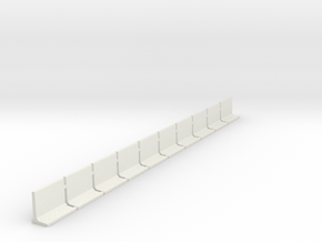 N Scale Retaining Walls 1500mm 10pc in White Natural Versatile Plastic