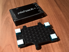 CUAV Pixhack FC Mounting Platform 2 in Black Natural Versatile Plastic