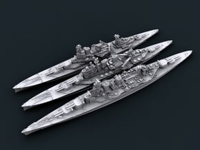 1/3000 WW2 Royal Navy Battlecruisers in Tan Fine Detail Plastic