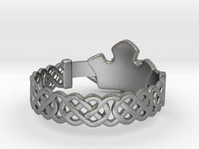 Claddagh Ring in Natural Silver: 7.25 / 54.625
