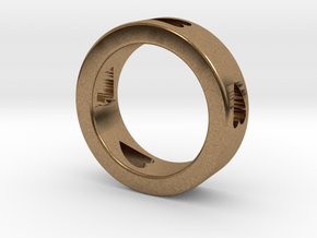 LOVE RING Size-12 in Natural Brass