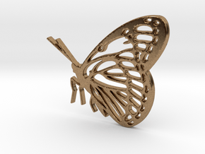 Butterfly in Natural Brass