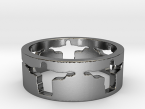 Cristo band Ring Size 12 in Polished Silver: 12 / 66.5