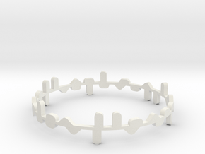 Bracelet Norma x2 in White Natural Versatile Plastic