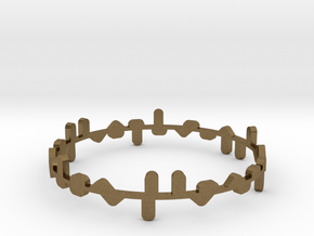 Bracelet Norma x2 in Natural Bronze