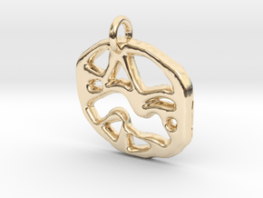 abstract shapes in 14K Yellow Gold