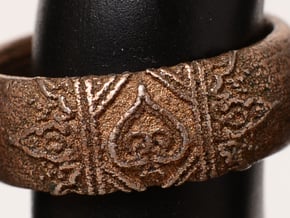 Ace Ring_Henna in Polished Bronzed Silver Steel: 7 / 54