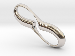 Infinity Reimagined in Rhodium Plated Brass