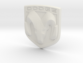 Ram Logo in White Natural Versatile Plastic