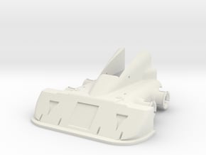 CW Dragstrip Front Spoiler pt1 - Spoiler in White Natural Versatile Plastic
