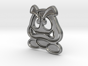 Paper Goomba in Natural Silver
