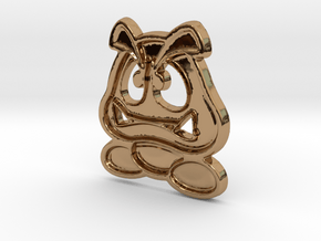 Paper Goomba in Polished Brass