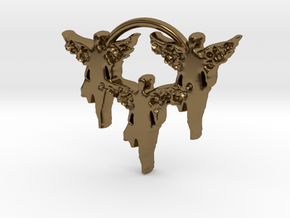 3 venture angels in Polished Bronze