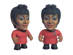 Uhura Star Trek Caricature in Full Color Sandstone