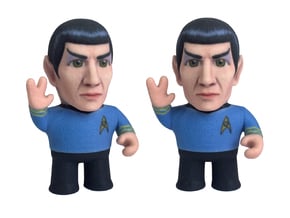 Spock Star Trek Caricature in Full Color Sandstone