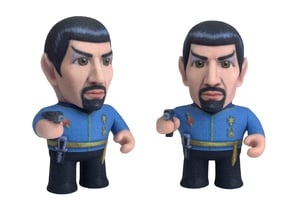 Mirror Spock Star Trek Caricature in Full Color Sandstone