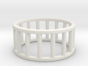 Albaro Ring- Size,9 in White Natural Versatile Plastic