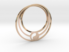 Yin Yang Mobius in 14k Rose Gold: Extra Small