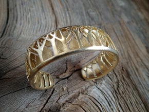 Forest for the Trees Cuff in Polished Bronze: Small