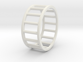 Albaro Ring Size-11 in White Natural Versatile Plastic