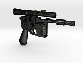1/6 scale DL44 Blaster Pistol Blaster in Matte Black Steel