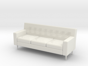 Couch in White Natural Versatile Plastic: Small