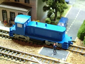 EMD SW1500 Locomotive - Zscale in Tan Fine Detail Plastic