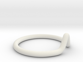 Minimalist Peak Ring in White Natural Versatile Plastic: 11 / 64