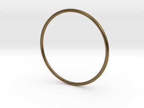 Slim simplicity bangle in Natural Bronze