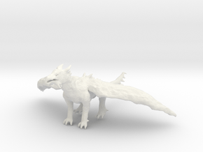 Dragon Statue in White Natural Versatile Plastic