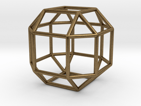 Rhombicuboctahedron 1.3" in Natural Bronze