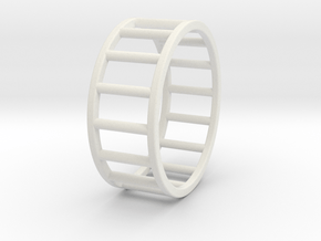 Albaro Ring Size-13 in White Natural Versatile Plastic
