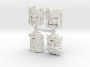 Headmonster Face 4-Pack (Titans Return) in White Natural Versatile Plastic
